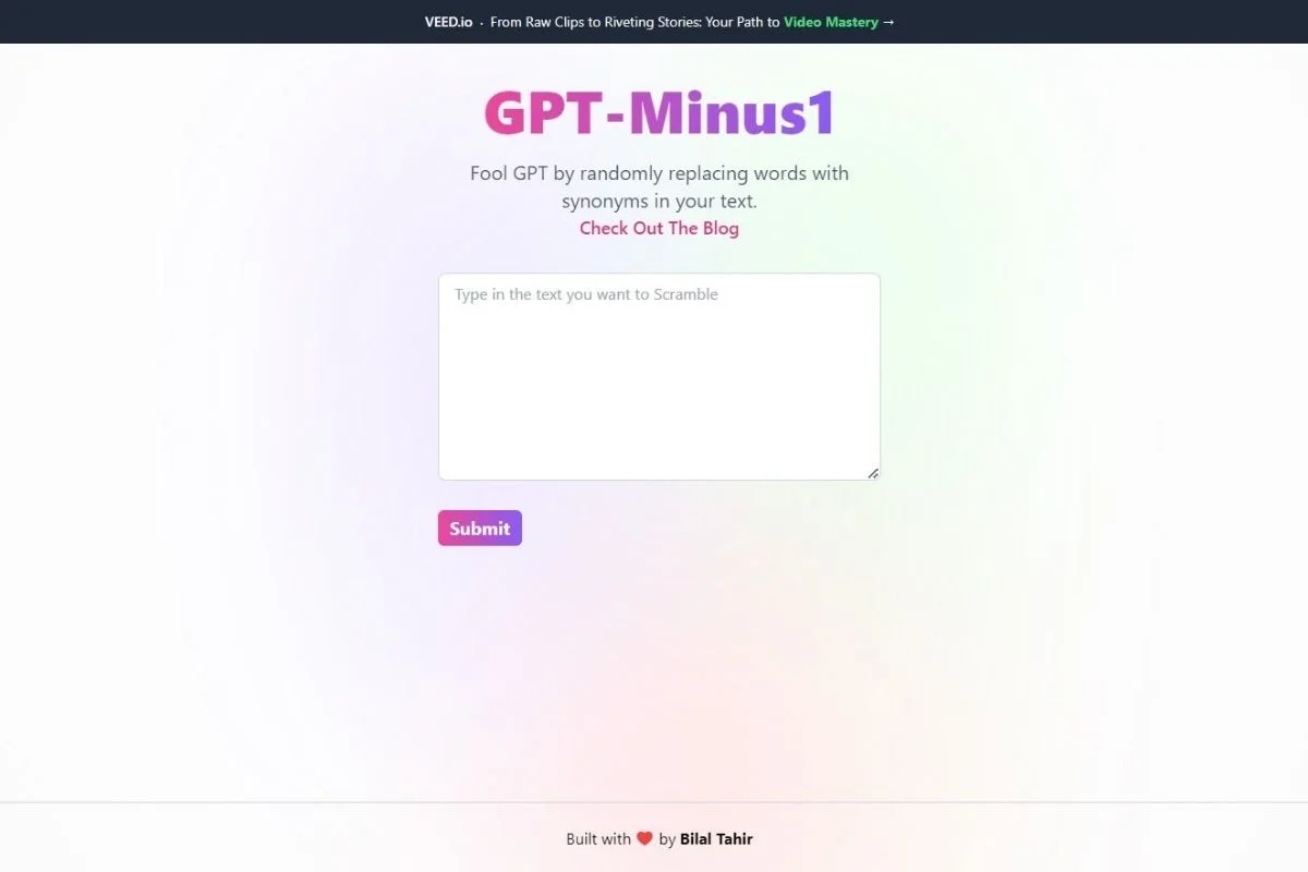 GPT-Minus1
