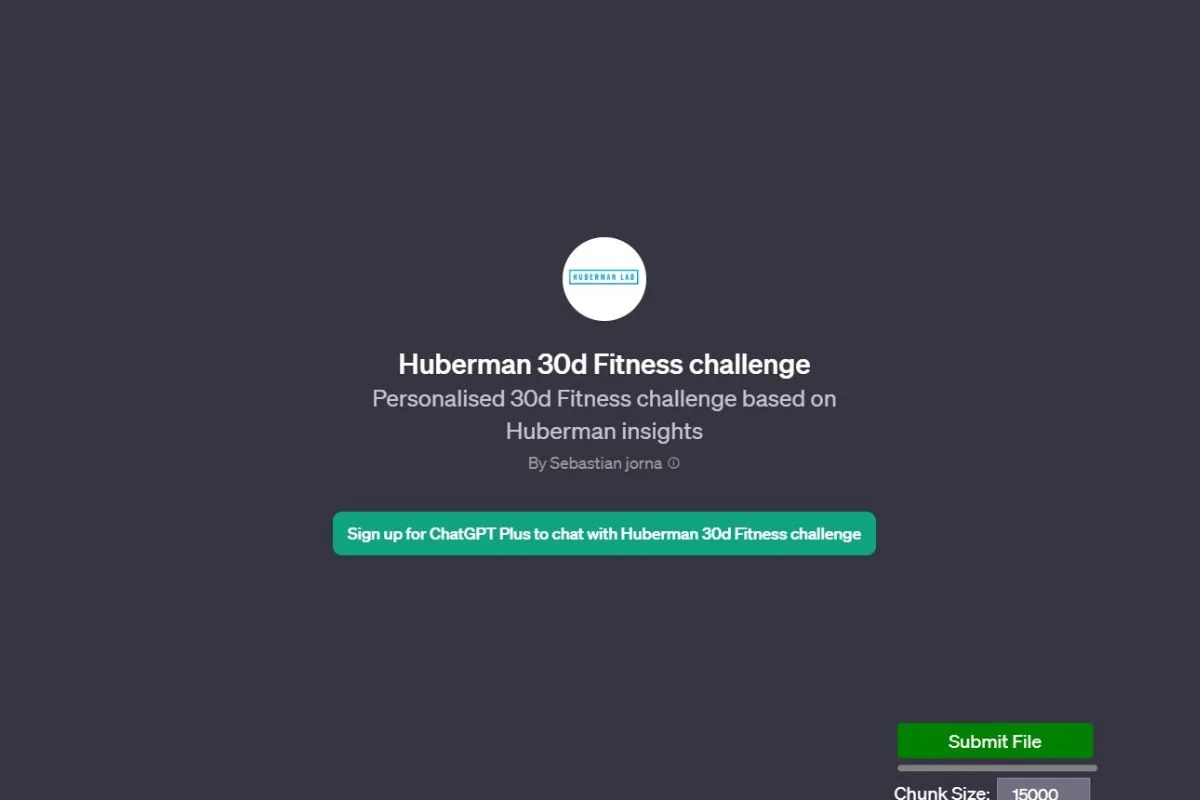 Huberman 30d Fitness Challenge